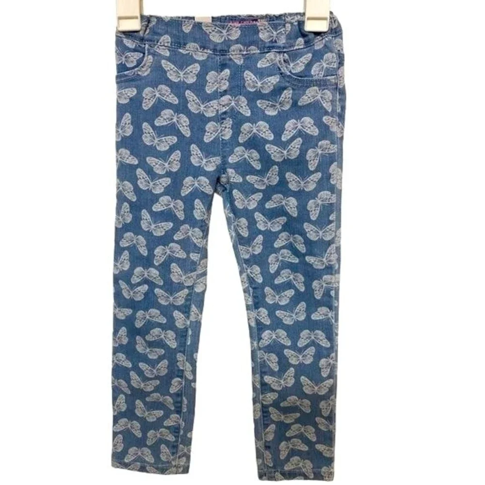 The Children’s Place Toddler Girls Butterfly Denim Pull On Jeggings